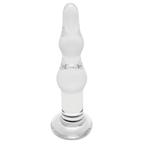 Rimba Dolly - analdildo glas vågig transparent