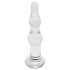 Rimba Dolly - analdildo glas vågig transparent