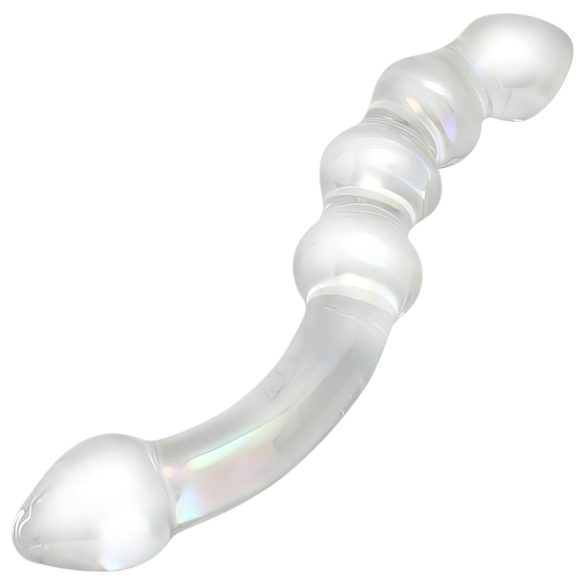 Rimba Dolly - analdildo glas vågig transparent