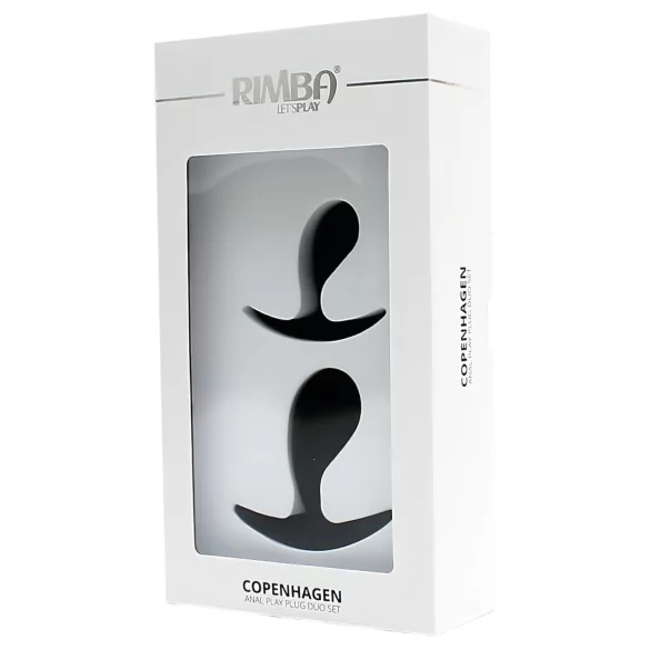 Rimba Copenhagen - analpluggsset (svart, 2 st)