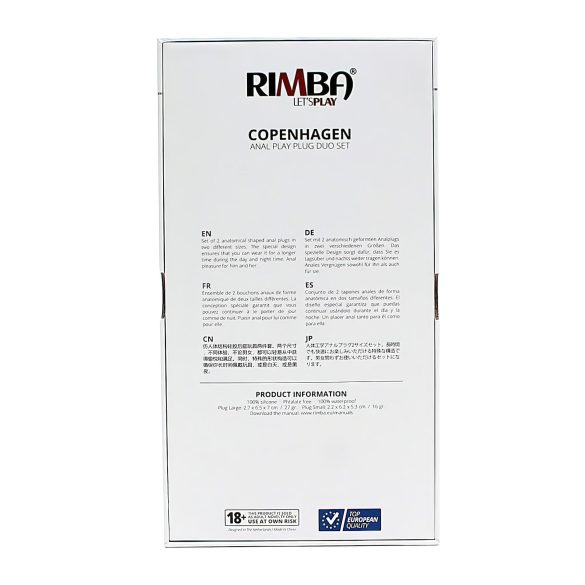 Rimba Copenhagen - analpluggsset - lila silikon (2 st)
