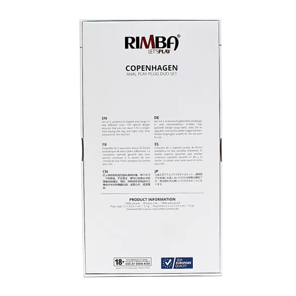 Rimba Copenhagen - Analpluggset (lila, 2 st)