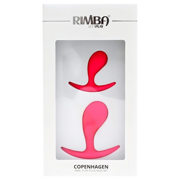 Rimba Copenhagen - analplugg set - 2-pack - rosa