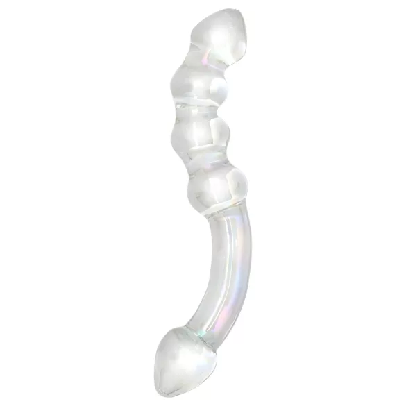 Rimba Xena - dubbel dildo i glas - transparent