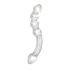 Rimba Xena - dubbelglas dildo (transparent)