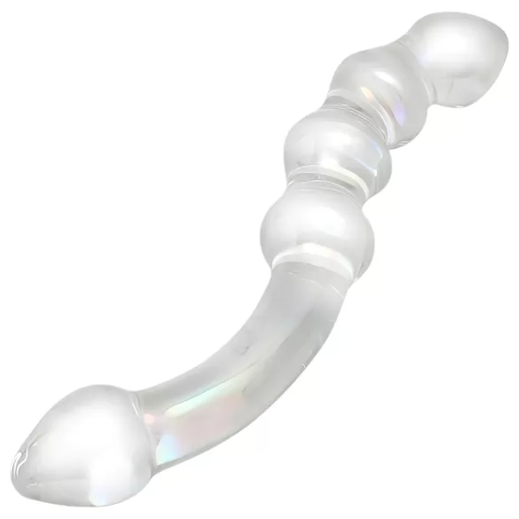 Rimba Xena - dubbel dildo i glas - transparent