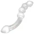 Rimba Xena - dubbel dildo i glas - transparent