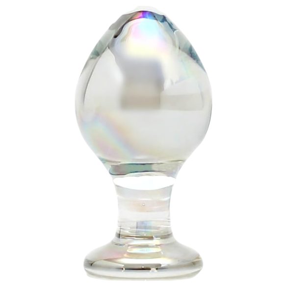 Rimba Zelda - konisk, genomskinlig analplugg i glas