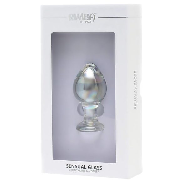 Rimba Zelda - analplugg med konisk form - glas - transparent