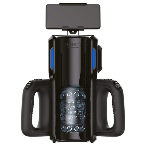 LETEN SM 500 - masturbator med upp-och-ner rörelse - telefonhållare - svart