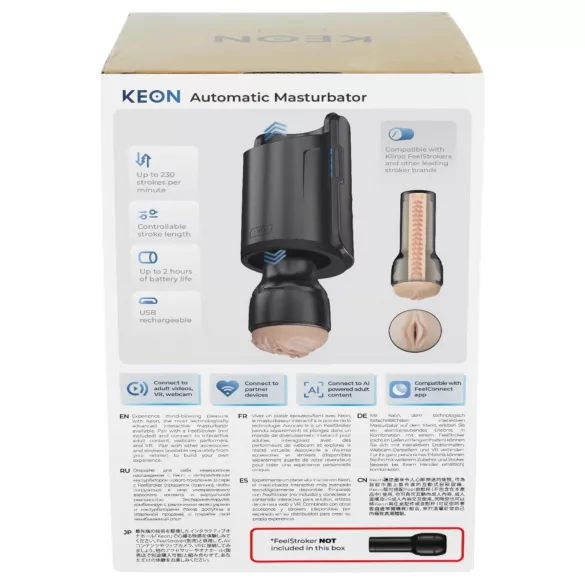 Kiiroo Keon Wifi - automatisk masturbator tillbehör - svart