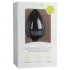 Easytoys Diamond - analplugg med vit sten - stor - svart
