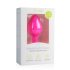 Easytoys Diamond - rosa analplugg med vit sten (medium)
