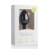 Easytoys Diamond - svart analplugg med vita stenar (medium)