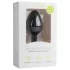 Easytoys Diamond - analplugg med vit sten - medium - svart