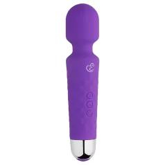 EasyToys - mini wand vibrator - uppladdningsbar massage lila