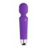 EasyToys - mini wand vibrator - uppladdningsbar massage lila