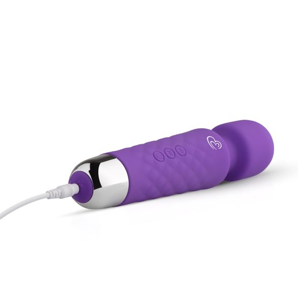 EasyToys - mini wand vibrator - uppladdningsbar massage lila