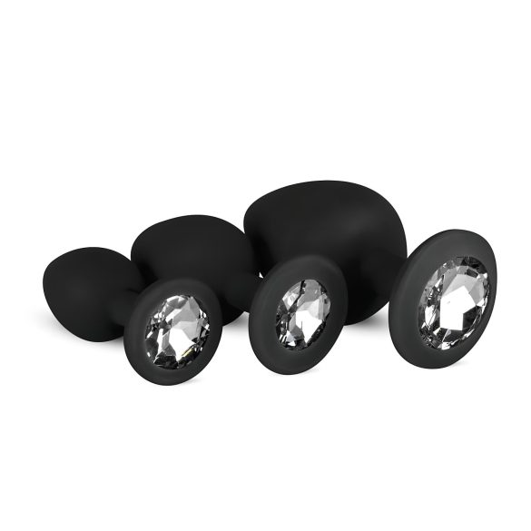 Easytoys Diamond - Analpluggset (svart)