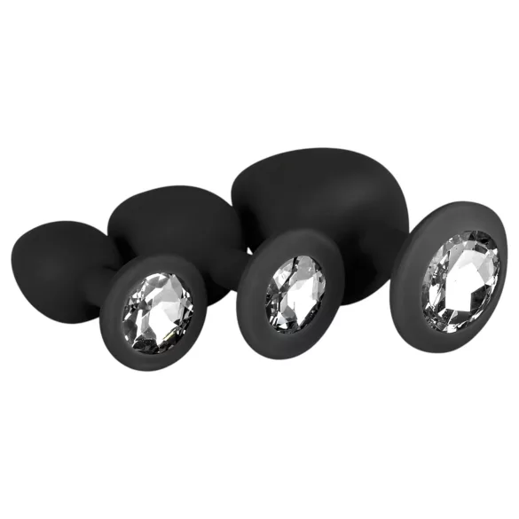 Easytoys Diamond - analpluggsset - svart