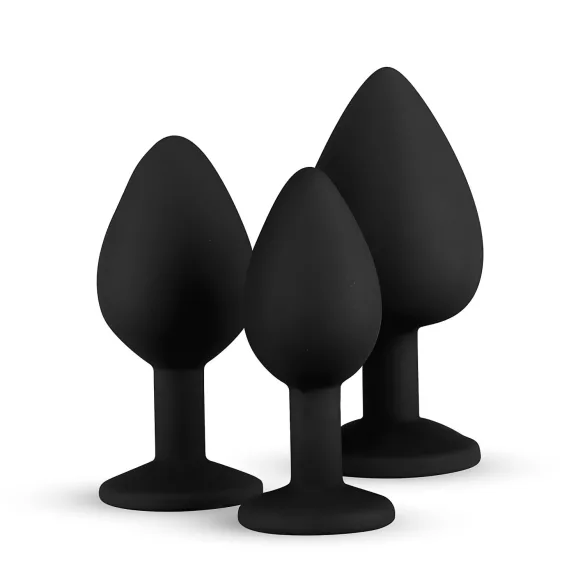 Easytoys Diamond - analpluggsset - svart