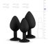 Easytoys Diamond - Analpluggset (svart)