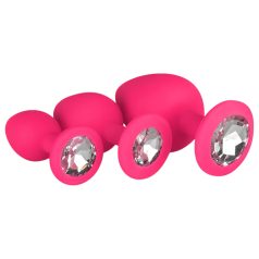 Easytoys Diamond - analpluggset - rosa