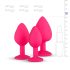 Easytoys Diamond - analpluggset (rosa)