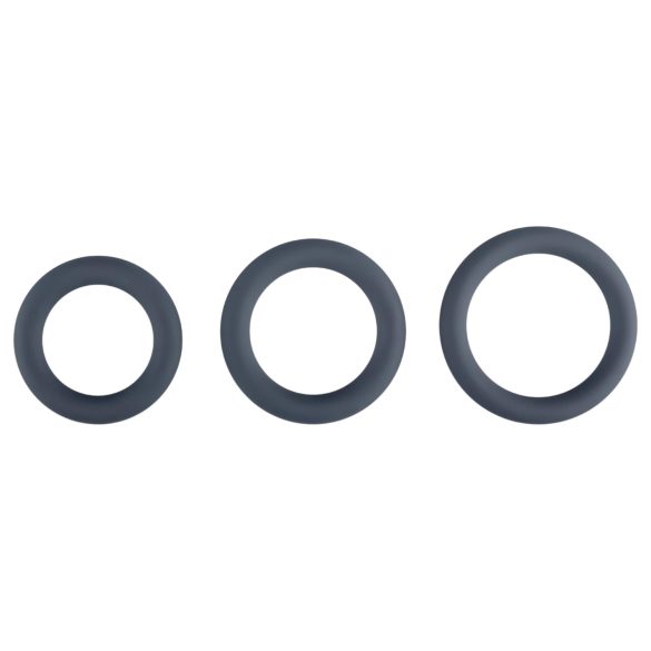 Boners - penisring set - 3 pack - grå