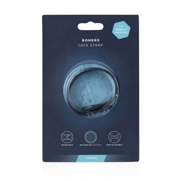 Boners - penisring - justerbar - S/M - grå