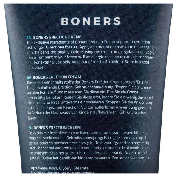 Boners - erektionskräm för män - stimulerande - 100 ml