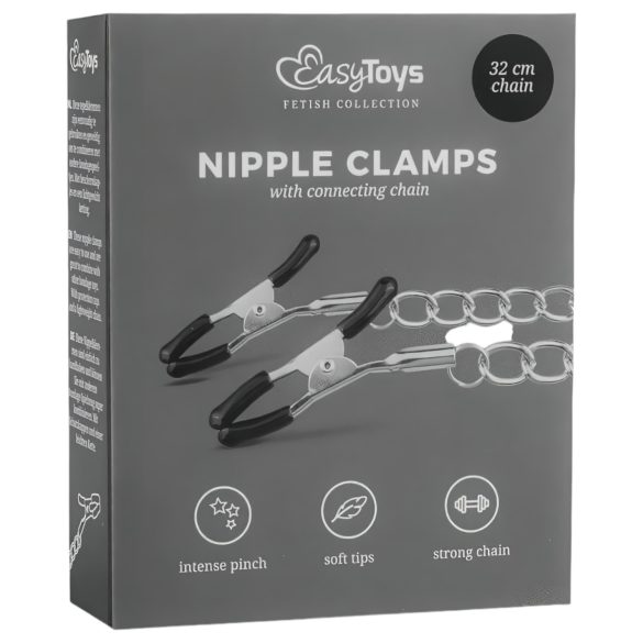 EasyToys - bröstvårtklämmor med kedja (1 par)