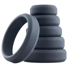 Boners - penisring set - silikon - 6-pack - grå