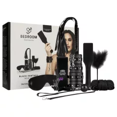   Secret Pleasure Chest - avancerad BDSM‑sats - 14‑delars (svart)