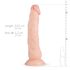Real Fantasy Dylan - naturtrogen dildo - 23cm (naturfärg)