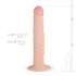 Real Fantasy Scott - realistisk dildo - 25cm - naturfärg