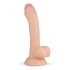 Real Fantasy Vince - Dildo med testiklar och förhud - 19,5 cm (naturlig)