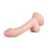 Real Fantasy Vince - Dildo med testiklar och förhud - 19,5 cm (naturlig)