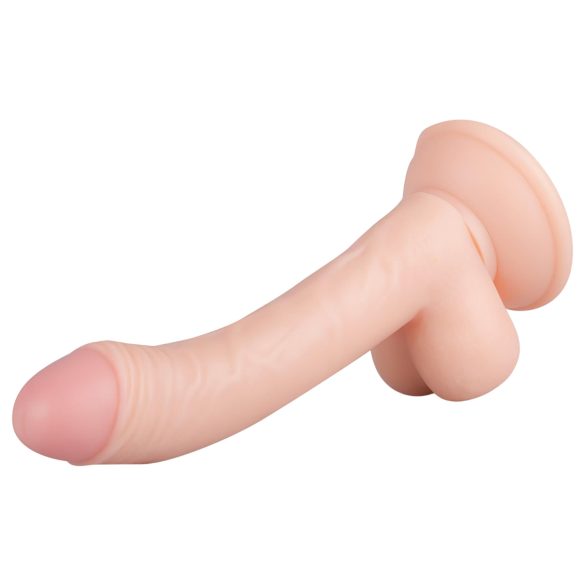 Real Fantasy Vince - dildo med pung och förhud - 19,5 cm - naturfärg