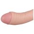 Real Fantasy Vince - dildo med pung och förhud - 19,5 cm - naturfärg