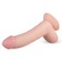 Real Fantasy Cliff - realistisk dildo med testiklar - 22 cm (natur)