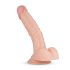 Real Fantasy Derek - realistisk dildo med pung - 22 cm natur