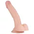 Real Fantasy Derek - realistisk dildo med pung - 22 cm natur