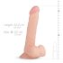 Real Fantasy Felix - dildo med pung - realistisk - 22 cm - naturfärg