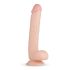 Real Fantasy Elvin - verklighetstrogen dildo med pung - 28 cm (naturlig)