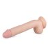 Real Fantasy Elvin - verklighetstrogen dildo med pung - 28 cm (naturlig)