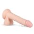 Real Fantasy Lewis - Batteridriven verklighetstrogen vibrator - 22 cm (natur)