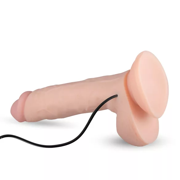 Real Fantasy Glynn - vibrator med batteri - realistisk - 25 cm - hudfärg