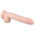 Real Fantasy Elvin - uppladdningsbar realistisk vibrator - 28 cm (natur)