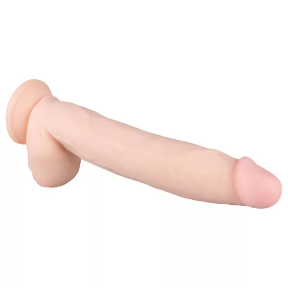 Real Fantasy Dwane - uppladdningsbar realistisk dildo vibrator - 31cm natur